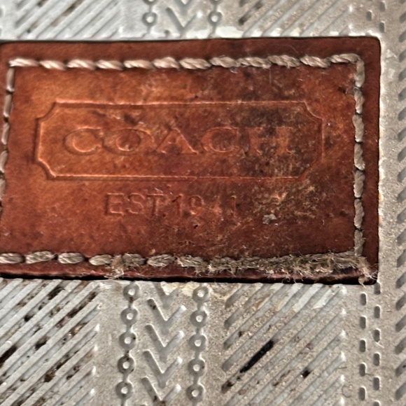 COACH Alegra Womens Size 8.5 Monogram Logo Black White Slip On Shoes Sneakers - Picture 9 of 13